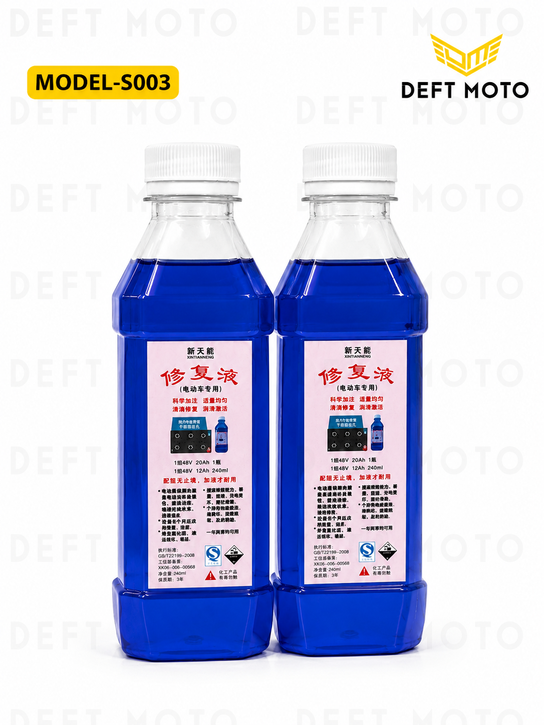 DEFT MOTO S003 Akkumulyator Tiklovchi Suyuqlik 240 ml | Battery Repair Solution