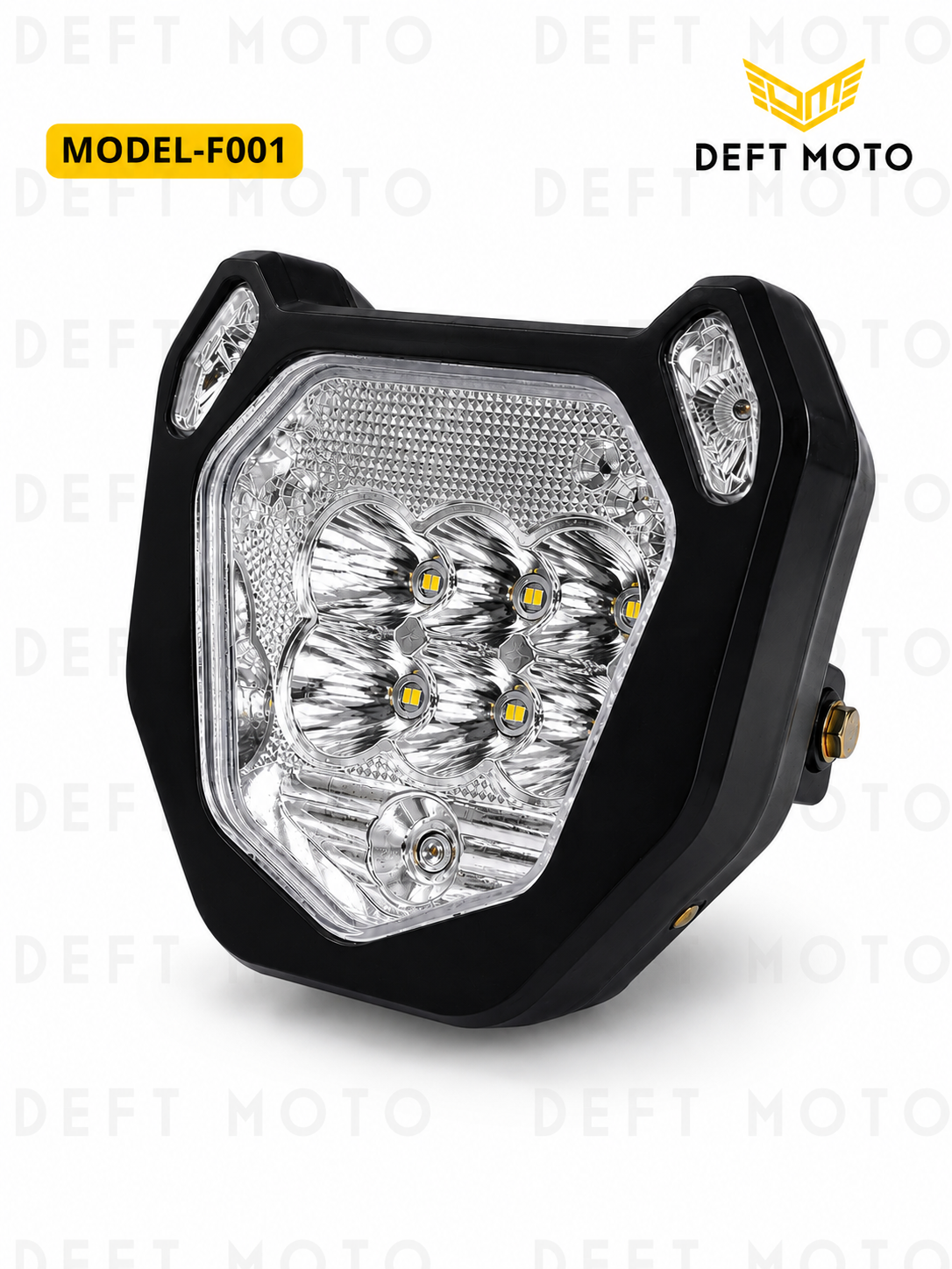 DEFT MOTO F001 Universal LED Moto Farasi 12V–80V | Kuchli Yorug'lik | Suvga Chidamli