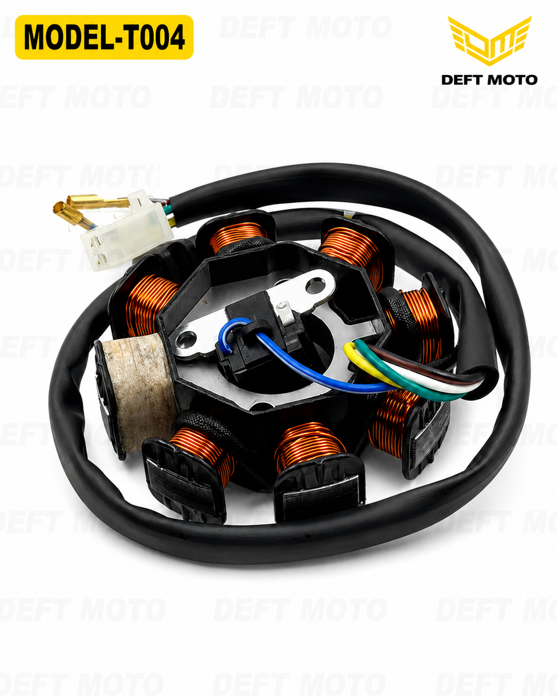 DEFT MOTO MODEL-T004 Mototsikl uchun Generator Statori (Generator G'altagi) 12V - 1