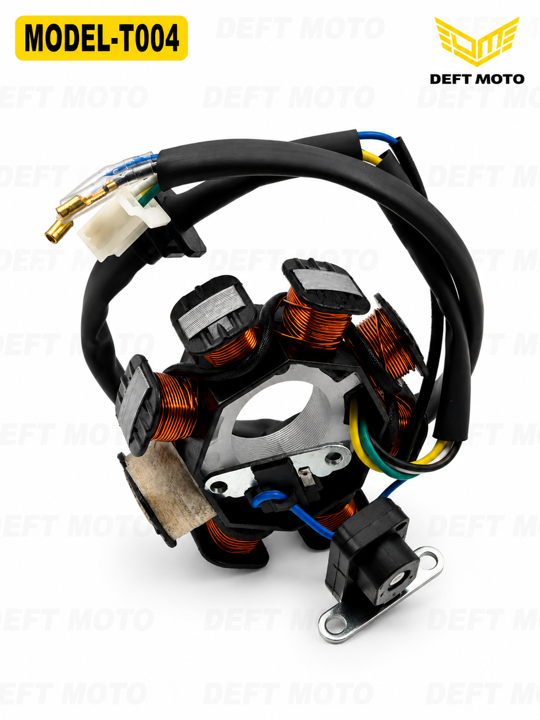 DEFT MOTO MODEL-T004 Mototsikl uchun Generator Statori (Generator G'altagi) 12V - 2