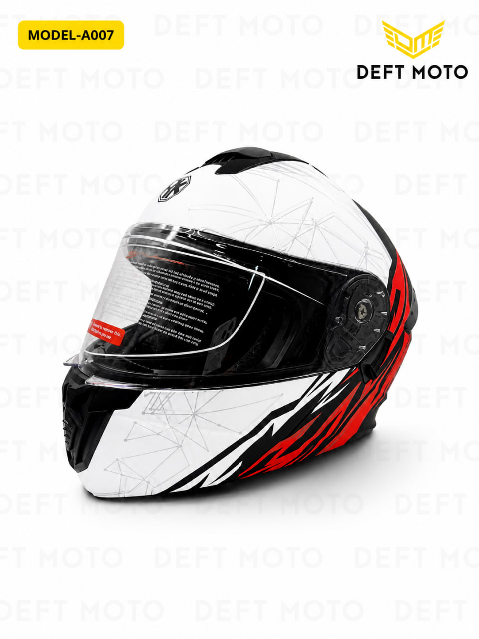 AXK DEFT MOTO MODEL-A007 To‘liq Yuzni Himoya Qiluvchi Motoshlem